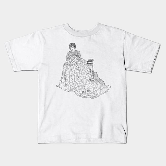 the Angel Quilt Kids T-Shirt by Ballyraven